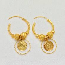 Earrings Gold Plated Small Round Earings Fashion Jewelry For Woman Gifts Hoops Pircing Gold Earrings Piercings Accesories