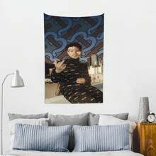 Lil Mosey Anime Tapestry Flag Wall Art Wall Hanging Decor For Bedroom Living Room Wall Decor For Men And Women40x60 In - Black - View 5