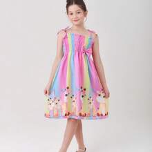 Children's Dress With Giraffe, Mother And Daughter,  Model - 羅莎 - 查看 4
