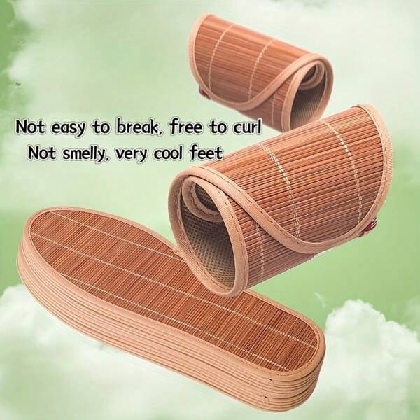 2 Pairs Of Summer Cooling Mat Insoles, Sweat Absorbent And Odorless, Thin Bamboo Fiber, Breathable And Lightweight, Cool And Comfortable Sports Insoles, Bamboo Fiber Health Insoles, HealthFootwear