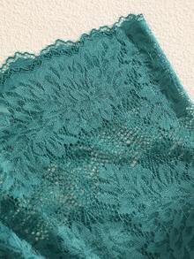 Bộ 3 quần lót ren hoa và nơ màu trơn gợi cảm lãng mạn cho nữ - Nhiều màu - Xem 6