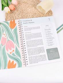 1 件装计划笔记本 一年读完圣经：52 周圣经学习指南 - 螺旋式圣经学习指南 52 周女性圣经学习计划 - 彩色 - 查看 5