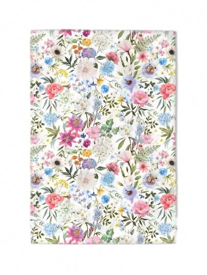 2 paños de cocina con diseño de flores silvestres, toallas de mano de 16x24 pulgadas, suaves y absorbentes, toallas decorativas para el baño, set de 2