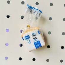 1pc Squishy Toast Fridge Magnet, Realistic Bread Style Home Decor, Office Supplies Storage Cabinet Creative Gift, Stress Relief Mini Magnets - Multicolor - View 10