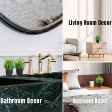 Fake Plants 4 Packs Artificial Plants Small Faux Plants Black Bathroom Accessories For Bathroom Home Office Desk Decor Indoor - màu đen - Xem 6