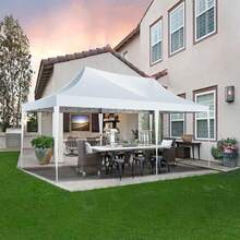 COBIZI Pop Up Gazebo 3x6m Marquee Waterproof UPF50+ Protection Gazebo Tent With Removable Sidewalls For Parties Commercial Weddings Gazebo With Portable Bag, Blue - White - View 5