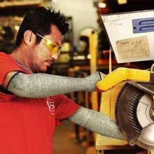 1 Pair Of Cut Resistant Sleeves With Thumb Holes, Level 5 Protection, Cut Resistant Safety Arm Sleeves, Arm Protectors, Gardening Arm Sleeves, Gardening Gloves, Welding Gloves