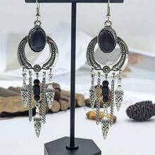 1 Paar Ohrringe im Vintage-Stil mit Türkis-Einlage, geeignet für den täglichen Gebrauch von Frauen