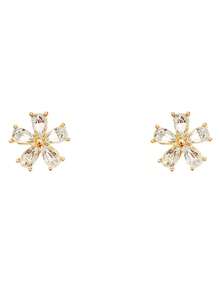 Exquisite Elegant Casual Cute Cherry Blossoms Earrings Flower Cubic Zirconia Earring For Woman Daily Vacation Music Festival Anniversary Gift Couple's Gift,Gift For Her