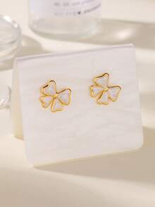 1 Pair Delicate Enamel Bow Earrings, Sweet & Cute Pink/White/Black Bow Earrings, Fashion Jewelry For Women, Gift For Her, Women's Accessories, Valentine's Day/Mother's Day Gift - Bow - View 8