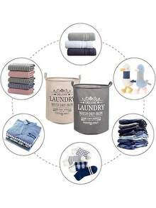 This Waterproof Linen Cotton Laundry Basket Is A Foldable Storage Bag/Storage Bag. It's A Laundry Sorting Basket, Foldable, And Part Of A Laundry Tub Set. It Saves Space For Organizing Clothes, Toys, And Other Household Items. The Large Capacity, Three-Dimensional Design, Soft Handles On Both Sides, And A Simple And Elegant Appearance Make It Ideal For Organizing Clothes, Toys, And Other Household Items.