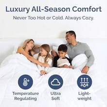 King Comforter Set - 7 Piece Bed In A Bag Queen Size Bed Set - Down Alternative Comforter, Flat Sheet, Fitted Sheet, Pillowcases & Shams For All Seasons - Ultra Soft, Cozy, Comfy & Breathable - White - None - View 4