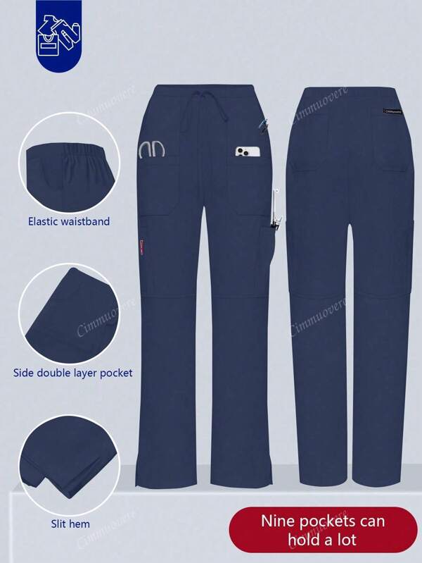 Pantaloni de alăptare pentru femei, pantaloni confortabili, pantaloni simpli cu mai multe buzunare, culoare uni