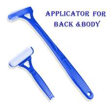 1pc Folding Back Lotion Applicator, 18.31 Inch Long Handle, Sunscreen Moisturizer Body Massager Roller, Detachable Travel Friendly, 2025 New Design