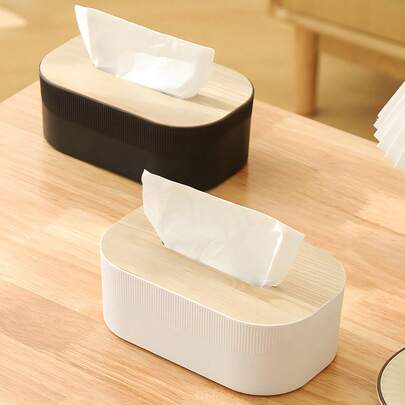 1 件桌面塑料纸巾盒适用于家庭客厅、咖啡桌和餐厅餐巾盒