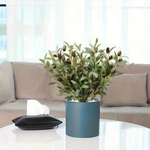 2/3pcs Lifelike Artificial Olive Branches - Realistic Plastic Greenery Stems With 6 Forks, Perfect For Vase Filling & Desktop Accent, Ideal For Home Decor, Room Decor, Garden Decor, Wedding Bouquets And Birthday Gifts