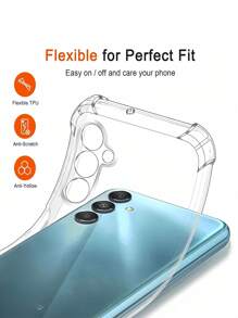 2pcs Tempered Glass Screen Protector & 1pc Clear Phone Case Compatible With IPhone/Compatible With Samsung Galaxy/Mi/Redmi/Honor. High Definition Glossy Surface, Explosion-Proof, Automatic Adsorption, High Hardness, Full Coverage, Skin-Friendly