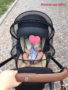 婴儿推车通用蚊帐 婴儿推车通用蚊帐 婴儿支架 全脸防蚊 - 彩色 - 查看 7