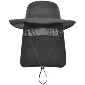 1 Pack Men Sun Protection Hat With Neck Flap For Fishing Hiking Garden Work