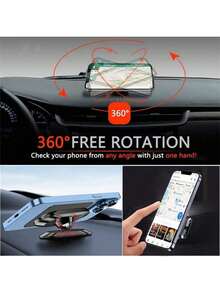 Universal Navigation Bracket Magnetic Car Phone Holder Car Phone Stand For I Phone 16 15 14 13 12 11 Sams Ung Red Mi Xiao Mi Compatible With IPhone, Android Phone, Gift For Birthday, Family, Friends Car Accessories