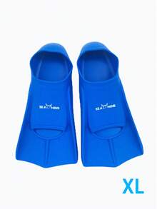 1pc Free Diving Swimming Training Fin, Solid Color/Multicolor Silicone Professional Snorkeling Training Equipment Unisex, Beach Essentials, Beach Accessories, Pool Float - Multicolor - View 16