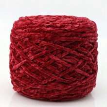 1 Stück 200g Chenillegarn 6mm dick, handgemachtes DIY Gehäkeltes Samt-Effektgarn für Stricken, Schals, Mützen, weiche Decken