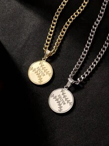 1 Stück personalisierte Halskette in Sportball-Form mit Name, verschiedene Stile, Vatertag, Valentinstag, Geburtstag, Jahrestag, Freunde, Studentenabschluss, Weihnachten, hochwertige Familiengeschenke, geeignet für alle Jahreszeiten