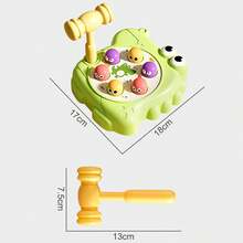 婴幼儿认知早期教育打地鼠游戏，儿童减压敲击玩具，适合男孩和女孩的礼物 - 彩色 - 查看 7