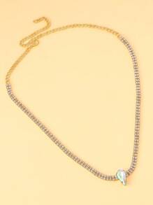 1 pièce Serre-tête goutte d'eau, accessoires de cheveux de mariée, chaîne de cheveux style mori, bijoux de coiffure