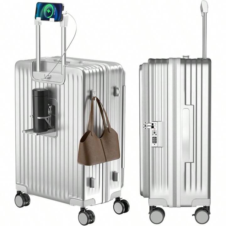Vivcon] スーツケース キャリーケース 多機能 片開き 拡張機能
