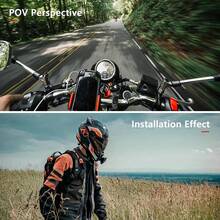 Juego de 5 piezas de soporte para casco - Soporte para teléfono de motocicleta, soporte para cámara de acción, tirador en primera persona - Para conducción al aire libre, transmisión en vivo, grabación de video. Soporte ajustable para teléfonos móviles y cámaras de acción. Soporte de instalación en el casco para motocicletas. Almohadilla antideslizante de silicona, soporte para cámara de acción. - Multicolor - Ver 7