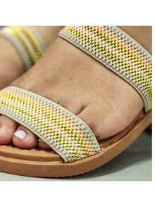 Soft Comfortable Orthopedic Flat Sandal Fast Shipping - 奶油 - 查看 4