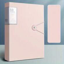 60-Pockets A4 File Folder, Suitable For A4 Size Documents Like Exam Papers, Made Of PP Material, Transparent & Waterproof, Convenient For Home, School, Office Document Storage And Organization, Great For Back To School
