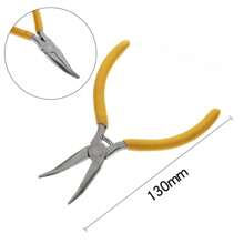 Stainless Steel Yellow Pliers, Mini Crimping Pliers, DIY Craft Tools, Wire Cutters, Jewelry Making Supplies