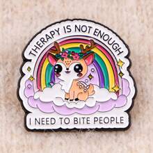 4pcs/Set Enamel Pin Lapel Pins Badges On Backpack Women's Brooch Clothes Gift Jewelry Fashion Accessories