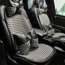 Four Seasons Universal Car Seat Cushions, Small Fragrance Style, Breathable And Comfortable Car Seat Cushions, Fashionable And Light Luxury Car Seat Cushions, Driver Seat Cushions, Car Comfortable Seat Cushions, Temperament, Simple And Exquisite Style, Showing A Unique Lady Temperament