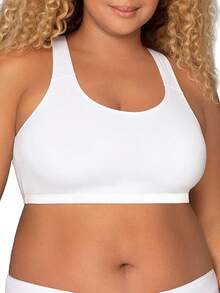 Women's Built Tank Style Sports Bra Value Pack Push Up Bras - 混紡灰 W. 黑/白/黑/混紡灰 W. 黑/白/黑 - 查看 4