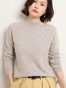 Autumn/Winter New Versatile Pullover Knit Sweater For Women