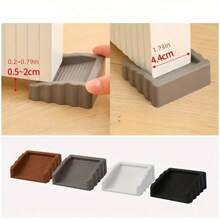 4pcs/2pcs/1pc Creative Wind-Resistant Door Stopper, Plastic Frosted Door Wedge, Safety Door Stopper, Wind-Resistant Door Stopper, Anti-Pinch Anti-Collision Safety Door Stopper, Suitable For All Homes, Perfect Housewarming Gift, Ensure Home Safety, Applicable For Home And Office [Back To School Essential]