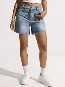 Jeans casual Y2K in stile urbano, con lavaggio, effetto baffi di gatto, tasche inclinate, stampa leopardata e a stelle, patchwork, versatili e casual, pantaloncini di jeans estivi