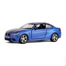 Burago RMZ Simulation 1:36 Alloy BMW M2 Alloy Car Model, Children's Toy Car Ornament, Pullback Car Model, Can Open Door, Birthday Gift