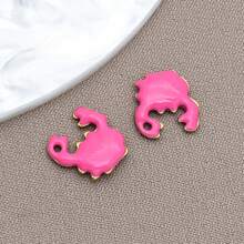 10pcs 10x10mm Cute Enamel Stainless Steel Crab Charms Mini Cute Marine Life Animal Pendants For DIY Ocean Bracelet Necklace Earrings Jewelry Making Crafts Accessories