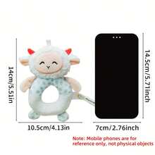 1 pieza Juguete sonajero con mordedor de animal de dibujos animados lindo para bebés - Multicolor - Ver 2