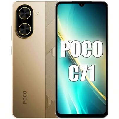  Celular Xiaomi POCO C71 Dual SIM de 128GB 4GB RAM de 6.88" 32MP 8MP - (Global)