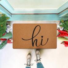 Hi Door Mat Outdoor Indoor Welcome Mats NonSlip Durable Welcome Door Mat Outdoor For Front Door Entrance Resist Dirt Easy To Clean 17 X 30