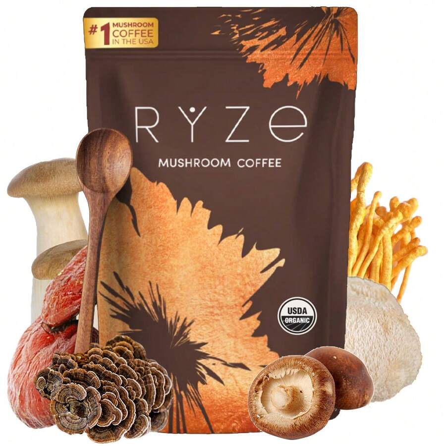 Organic Mushroom Coffee: Boost Your Energy, Focus, Digestion, And Immunity With 6 Adaptogenic Mushrooms And MCT Oil - 其他 - 查看 1