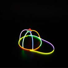 DIY Glow Stick Hats, Colorful Assembled Glow-In-The-Dark Hats, Cool Glowing Party Decorations, Suitable For Music Festivals, Birthday Parties, Outdoor Activities, Warnings, And, Teenagers And Adults Are All Appropriate - Multicolor - View 1