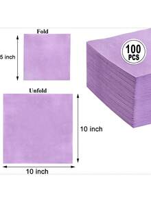 20/60/100 servilletas de bebida moradas, servilletas de cóctel moradas de 2 capas, servilletas desechables moradas para cena, boda, fiesta de cumpleaños, graduación