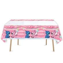Disney Disney Stitch Cartoon Tablecloth, Disposable Cartoon Table Cover For Birthday Party, Rectangle, School Supplies, Back To School