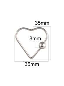 2 piezas Cierre de gancho en forma de corazón con cerradura de tornillo de acero inoxidable, color dorado, ganchos en espiral para hacer accesorios de joyería, collares y pulseras DIY